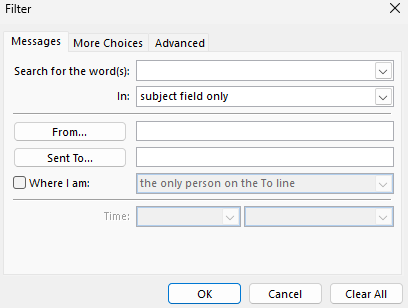 Filter Window 